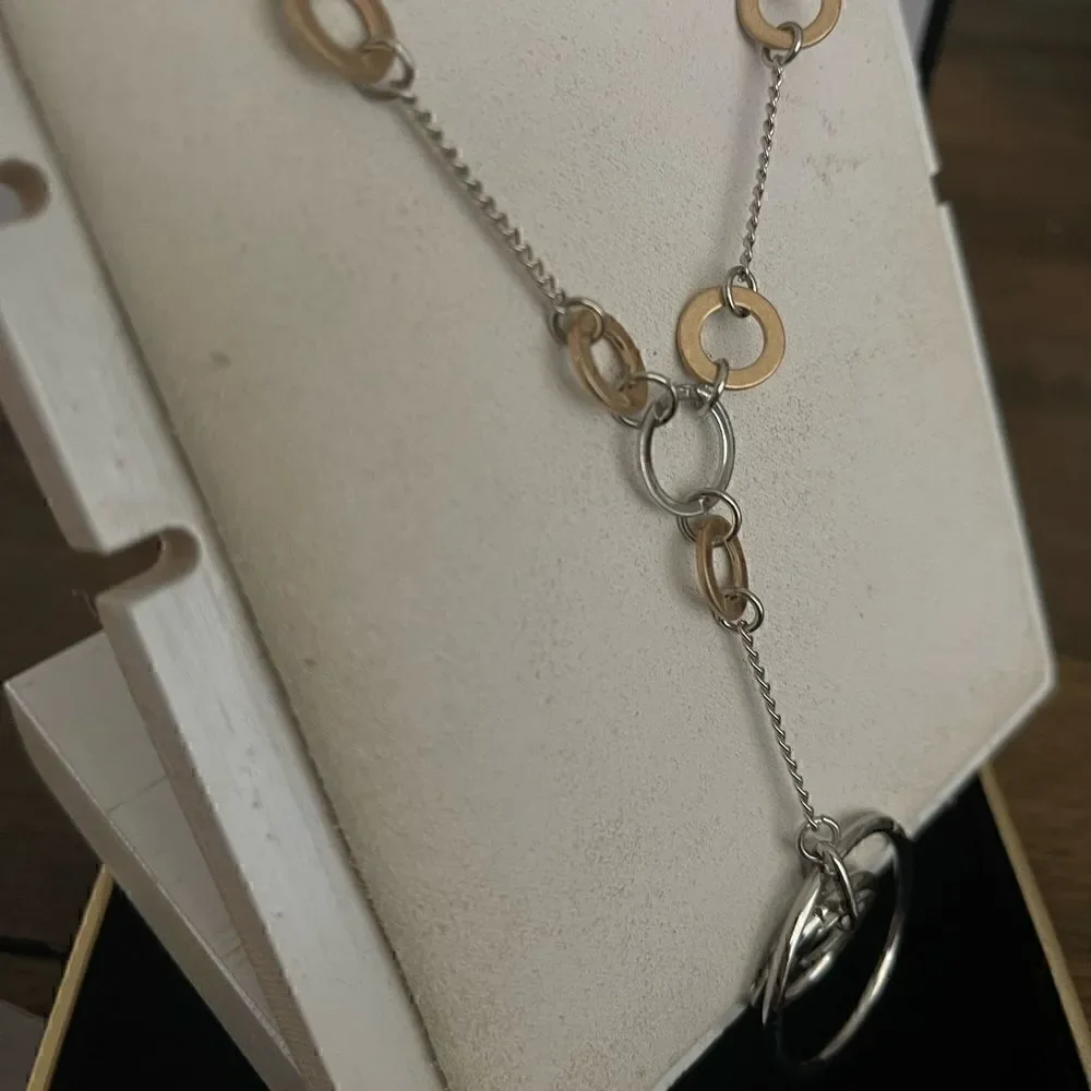 Silver and gold tone Bancroft necklace